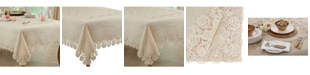 Saro Lifestyle Lace Tablecloth with Rose Border Design, 54" x 54"